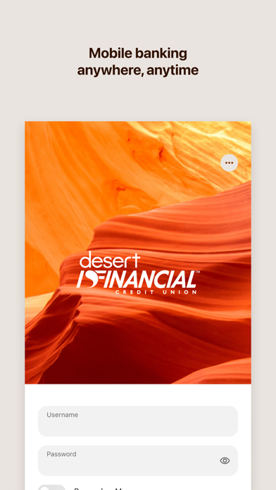 Desert Financial Mobile Screenshot