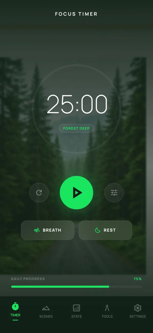 #1. Focus：Focus Timer (iOS) Ved: 颖莹 王