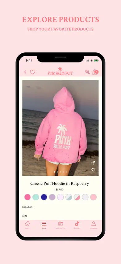 PINK PALM PUFF screenshot 4
