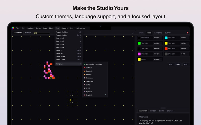 Orcalot: Livecoding Studio screenshot