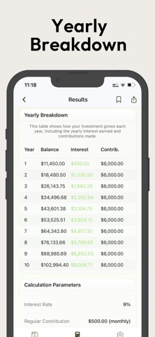 Compound Interest Cal+ Screenshot 4 of 5