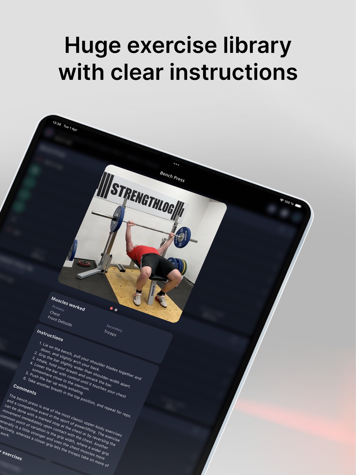 StrengthLog – Workout Tracker ipad screenshot 3