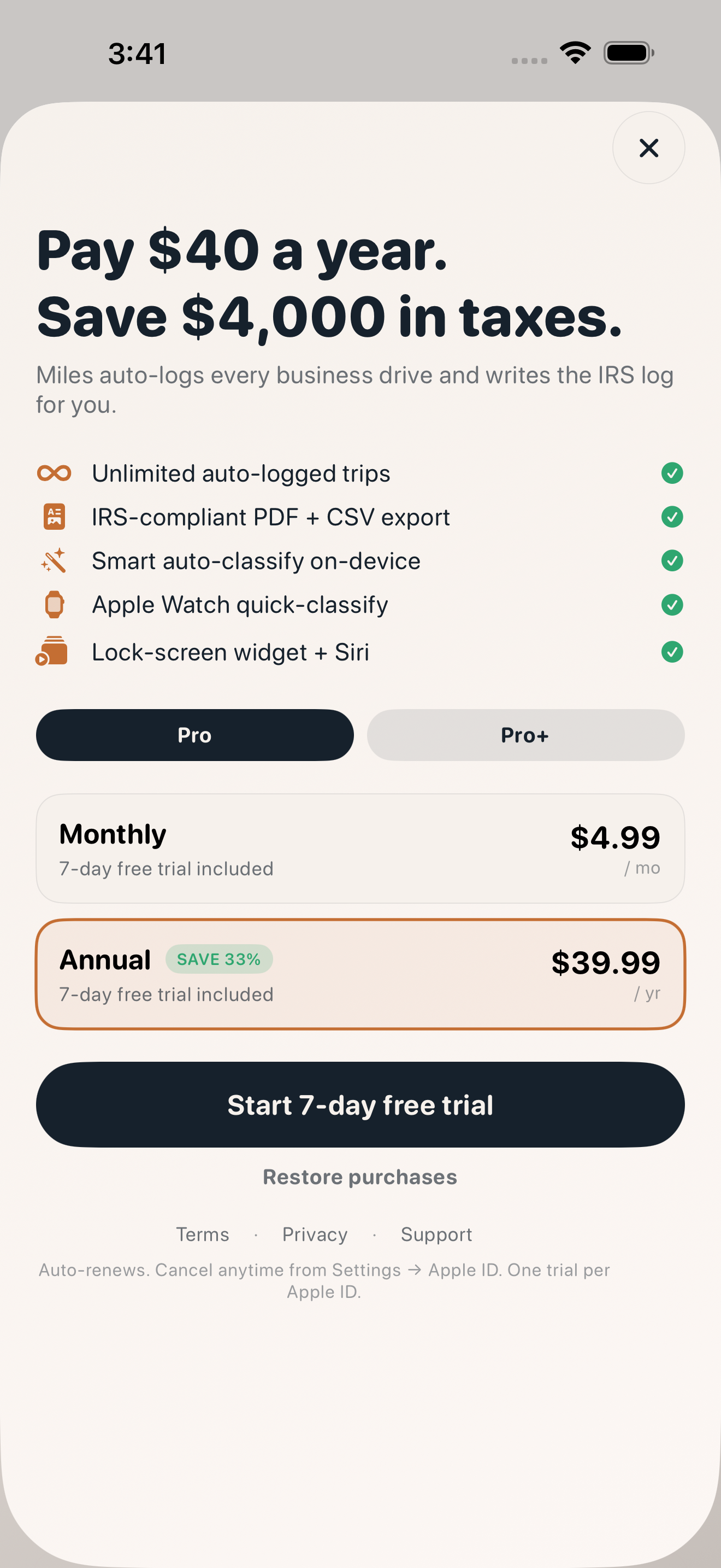 Miles: Tax Mileage Tracker
