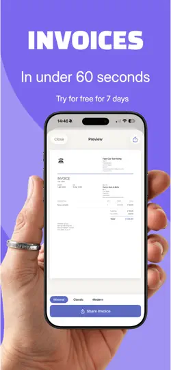 Screenshot von Inka: Invoice Maker & Quotes auf dem iPhone 2
