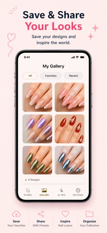 Naily AI: Nail Art Design iPhone screenshot
