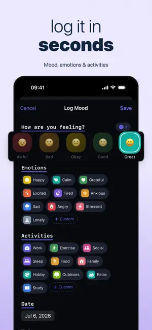 Mood Tracker: WellKit screenshot 4