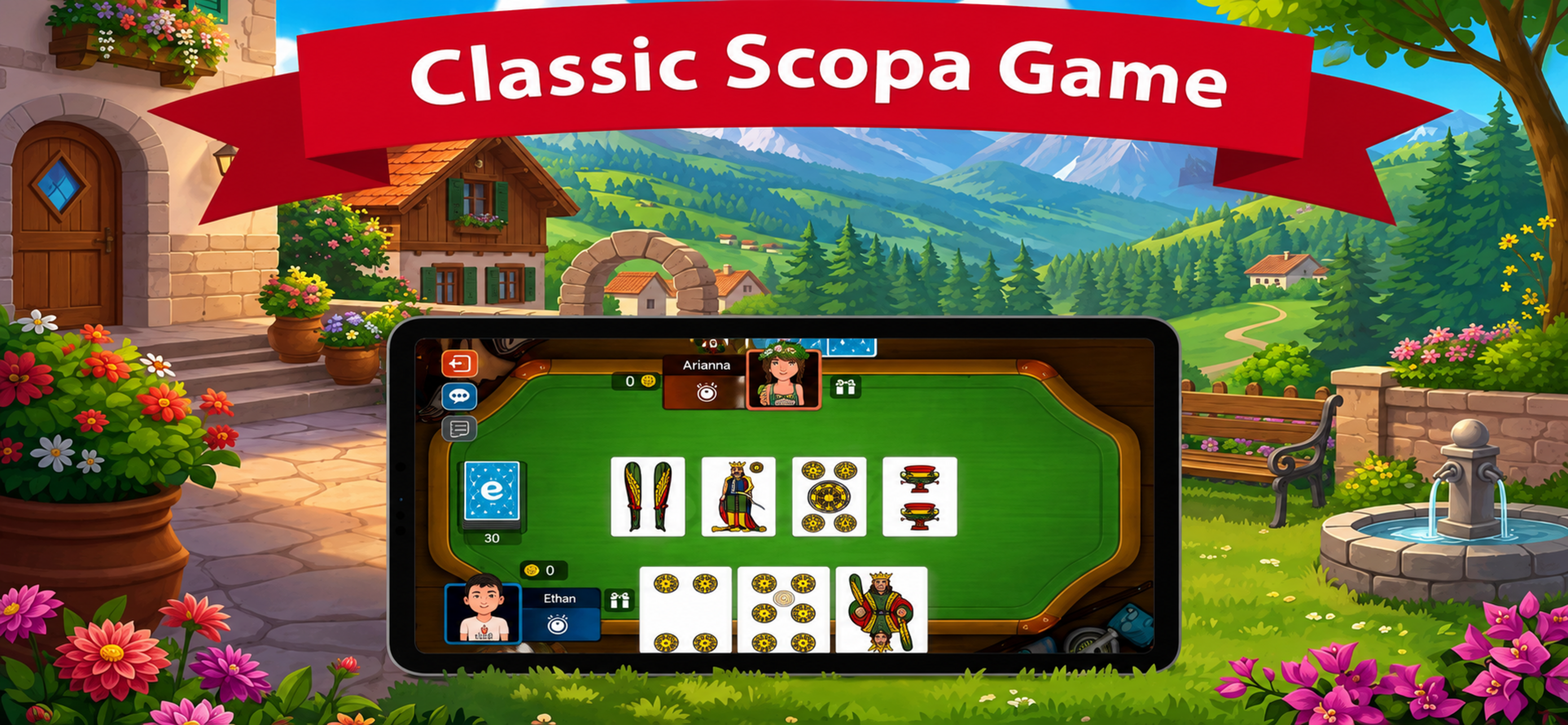 Scopa classic online screenshot 4