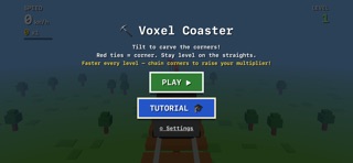 Voxel Coaster Screenshot 1 of 7