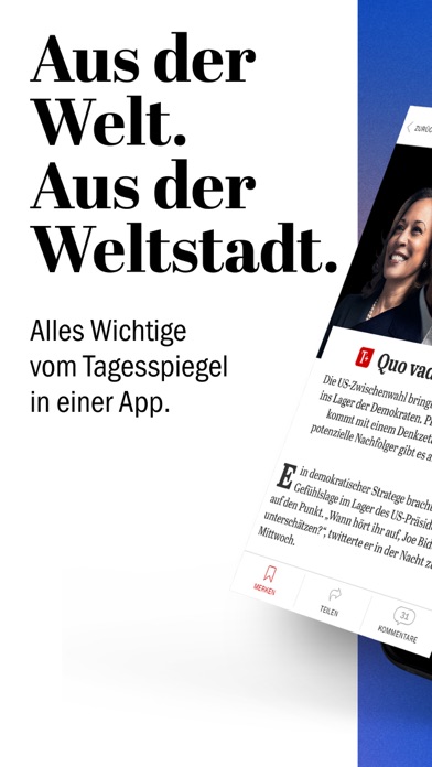 Tagesspiegel - Nachrichten Screenshot