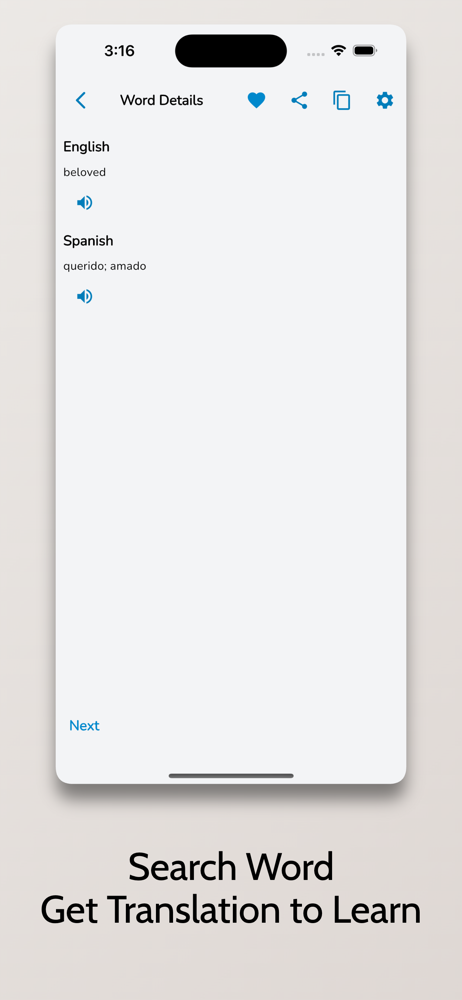 Spanish English Dictionary Box screenshot 2