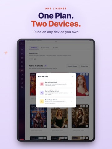 AI Photo Booth Pro: Software iPad screenshot
