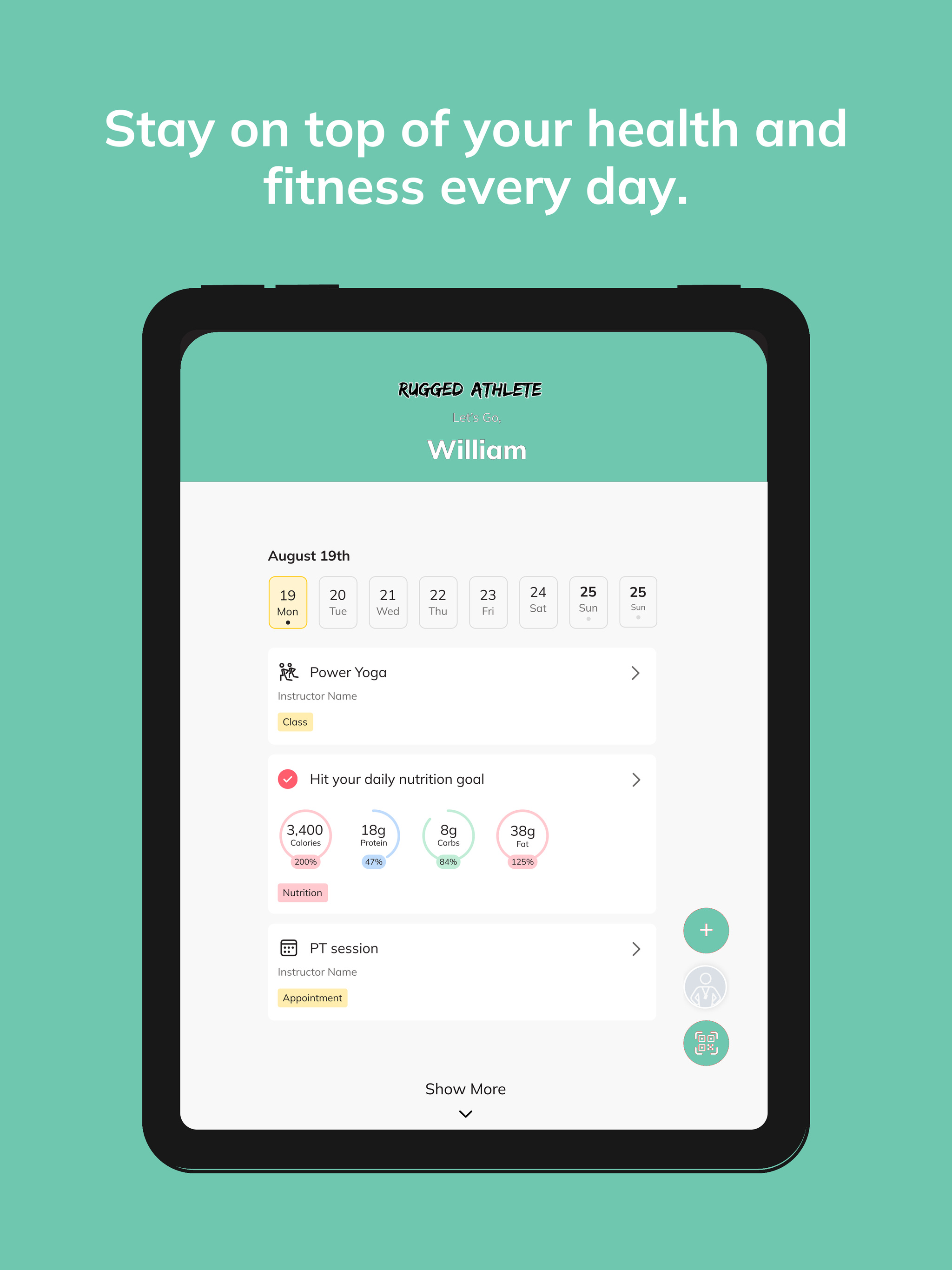 Rugged Athlete App