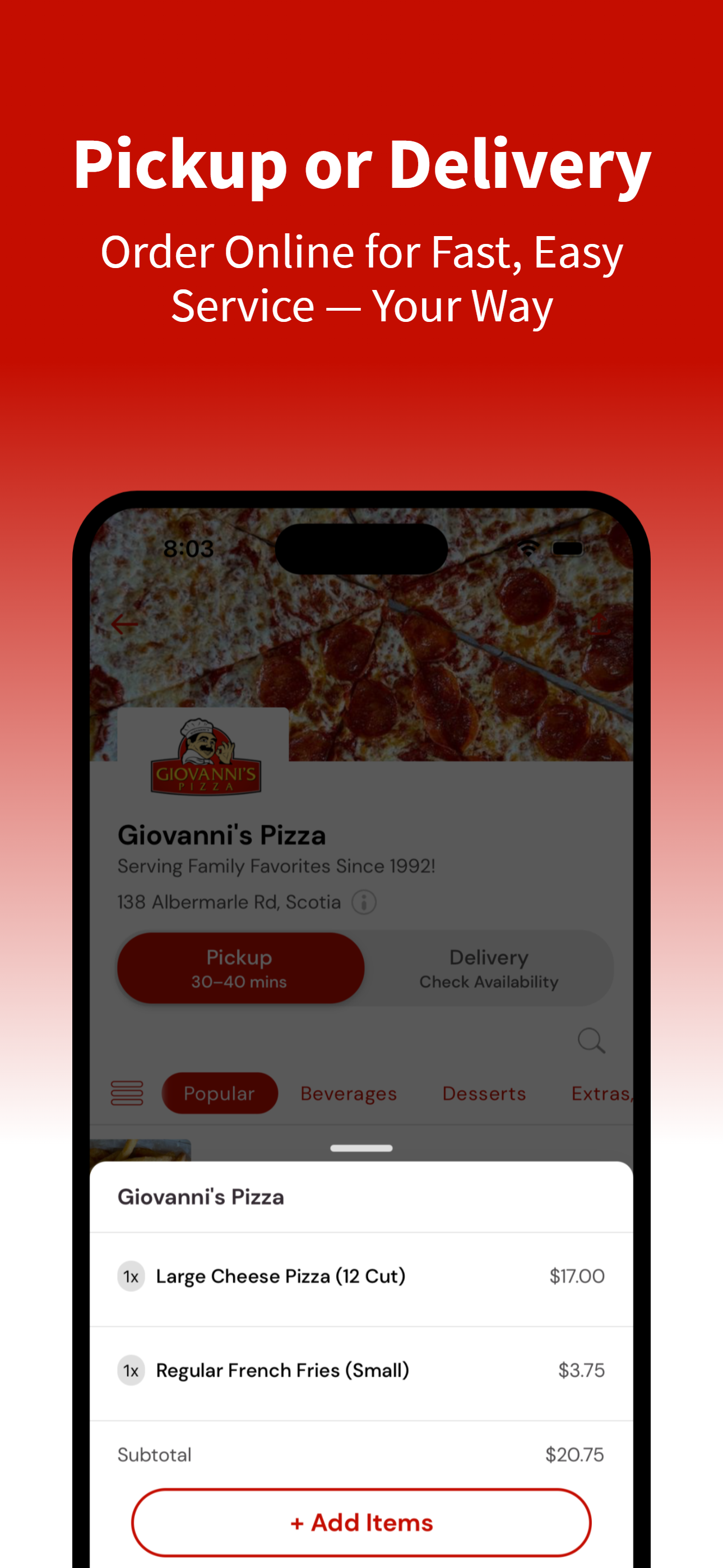 Giovanni's Pizza Scotia