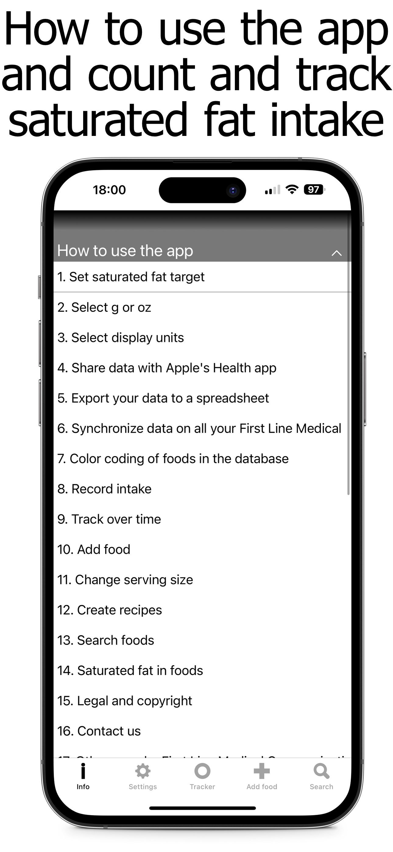 Saturated Fat Counter Tracker
