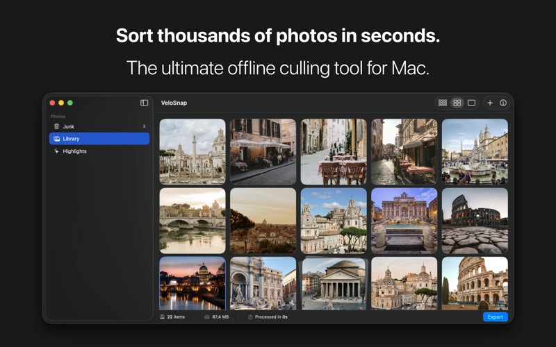 VeloSnap screenshot
