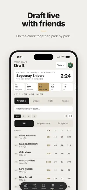 Riser Fantasy Hockey screenshot 2