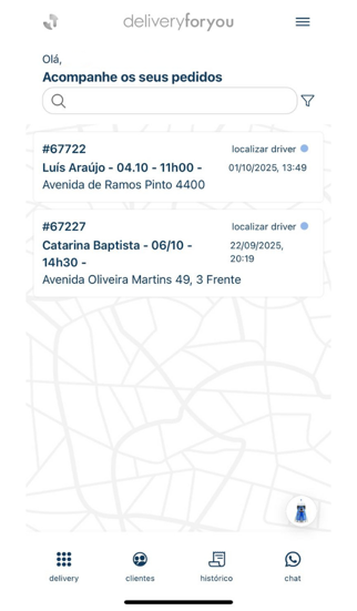 deliveryforyou app screenshot