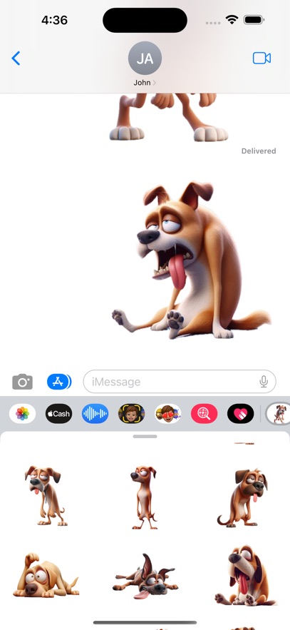 Dog Tired Stickers