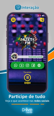 RADIO GAZETA FM USA BRA iPhone screenshot