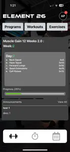 Element 26 Workout App screenshot #5 for iPhone