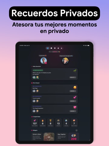 Amora - App de Pareja iPad screenshot 2