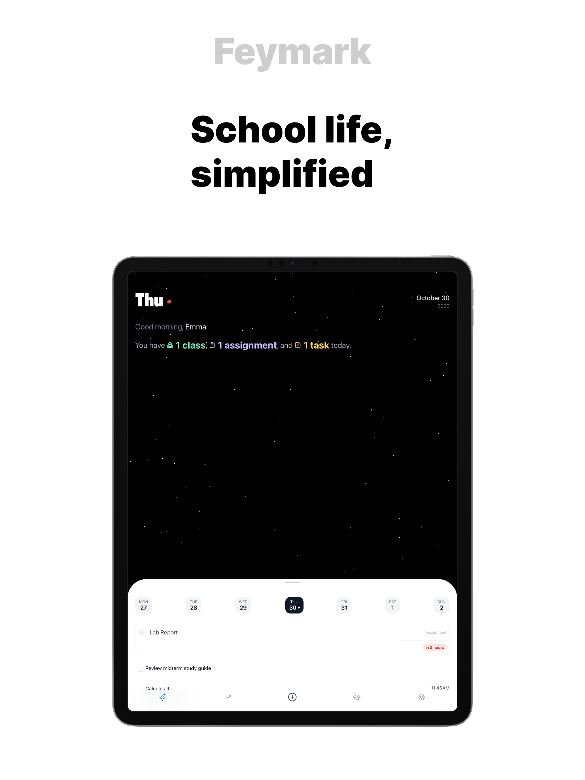Smart Student Planner: Feymark