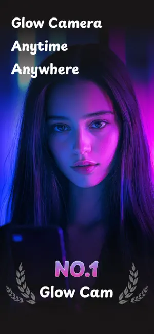 GlowCam：Selfie Light Camera iPhone screenshot 1
