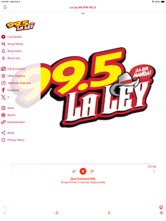 Screenshot #5 pour WLLY 99.5 FM La Ley