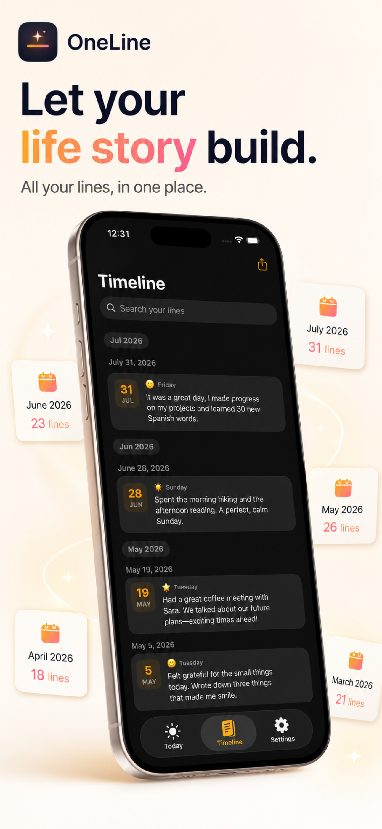 OneLine — Daily Journal screenshot 5