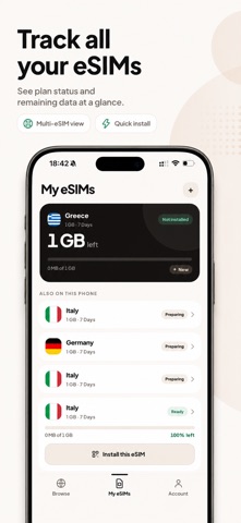 eSIMFly Tel : Travel eSIM Data Screenshot 4 of 5