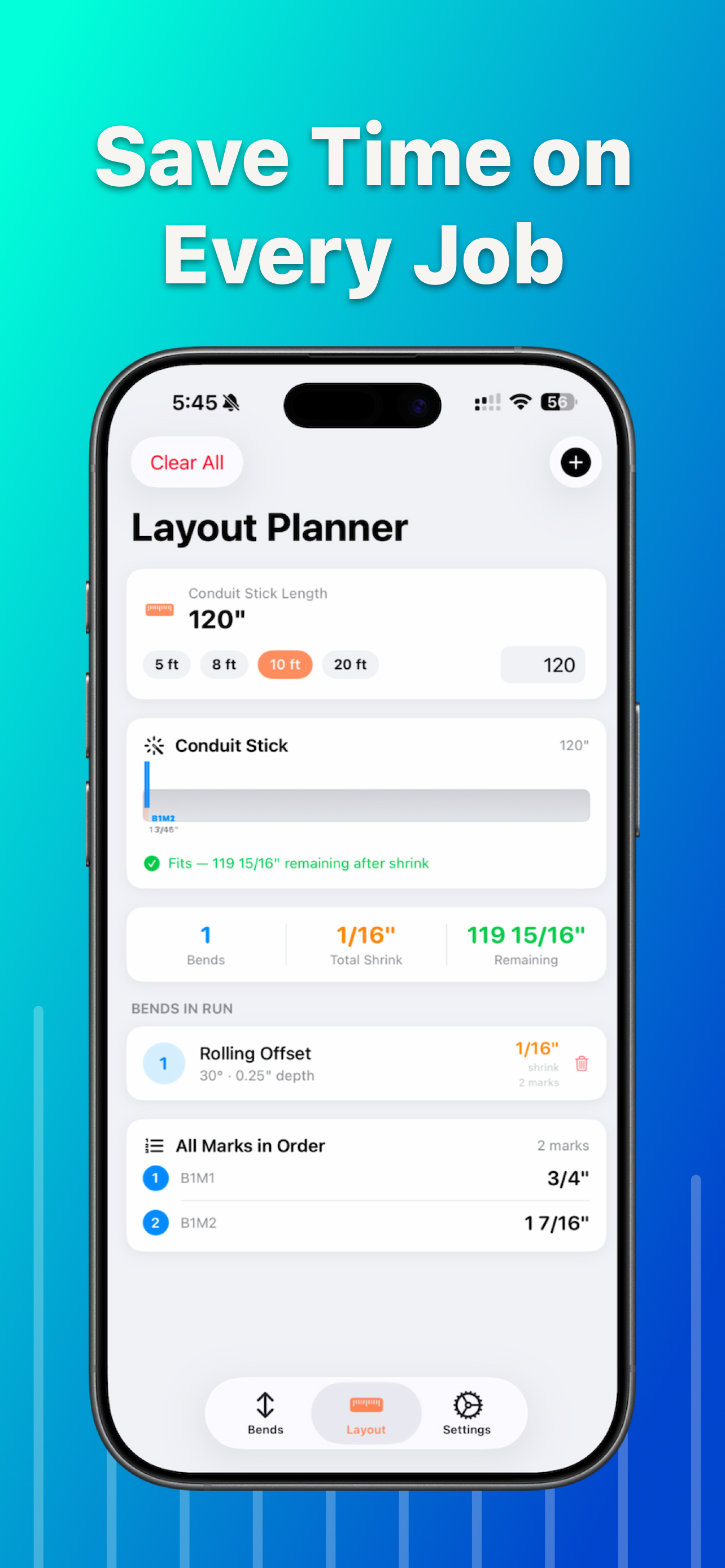 Easy Bend: Conduit Calculator screenshot 2