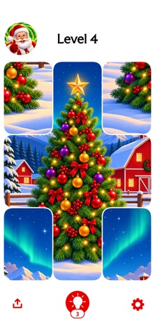 Christmas Puzzle - Paint Art iPhone screenshot