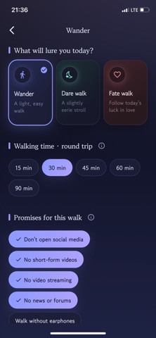 Wanderlure: Walk the Unknown screenshot 2