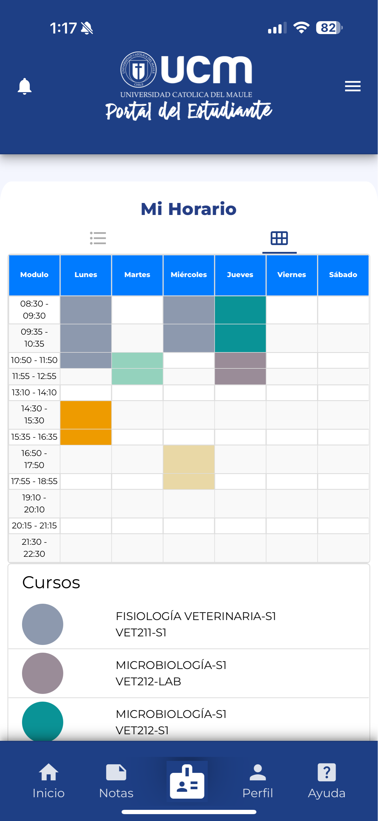 Portal Estudiante UCM