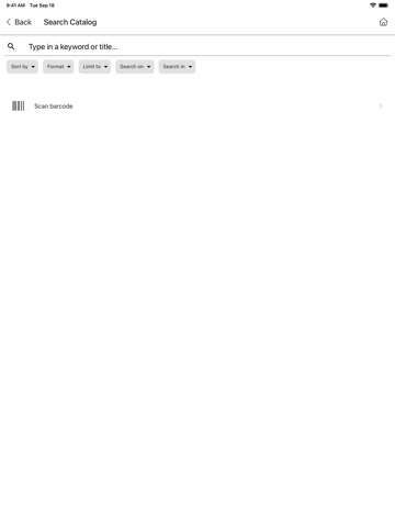 Schaumburg Library iPad screenshot