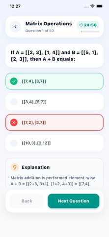Grade 12 Mathematics Practice iPhone screenshot