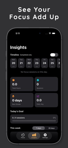Pomodoro Timer · FocusFlow Screenshot 3 of 4