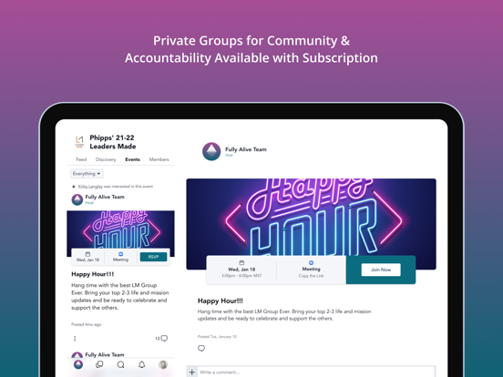 Fully Alive by Disciples Made iPad screenshot 4 - Social Networking app