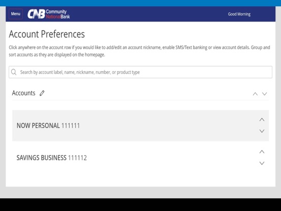 Community National Bank iPad screenshot 3 - Finance app