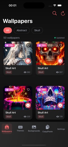 Skull Wallpapers 4K HD screenshot
