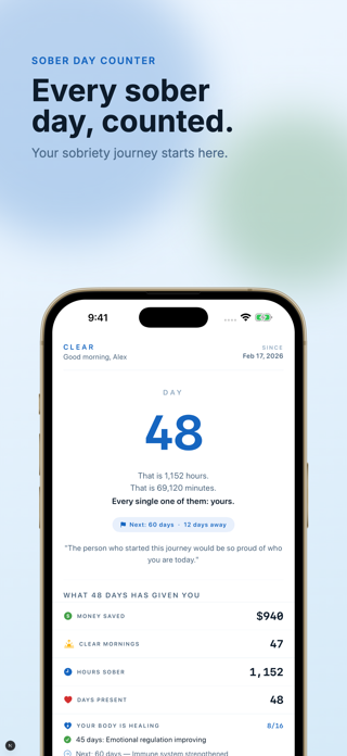 Quit Drinking Sobriety - Clear Screenshot 5 of 5