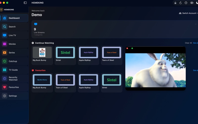 HOMEKING IPTV Player screenshot 2