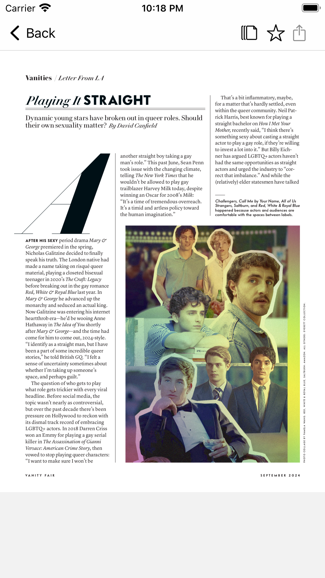 Vanity Fair Digital Edition screenshot 3