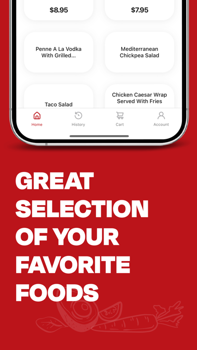 Manny's Pizza Ordering Screenshot