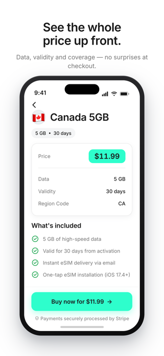 Lumbus – eSIM Data Plans Screenshot 3 of 7