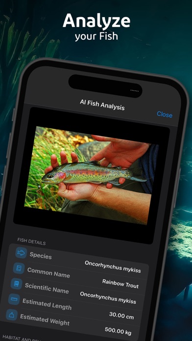 Fish Log: AI Scanner & Tracker Screenshot