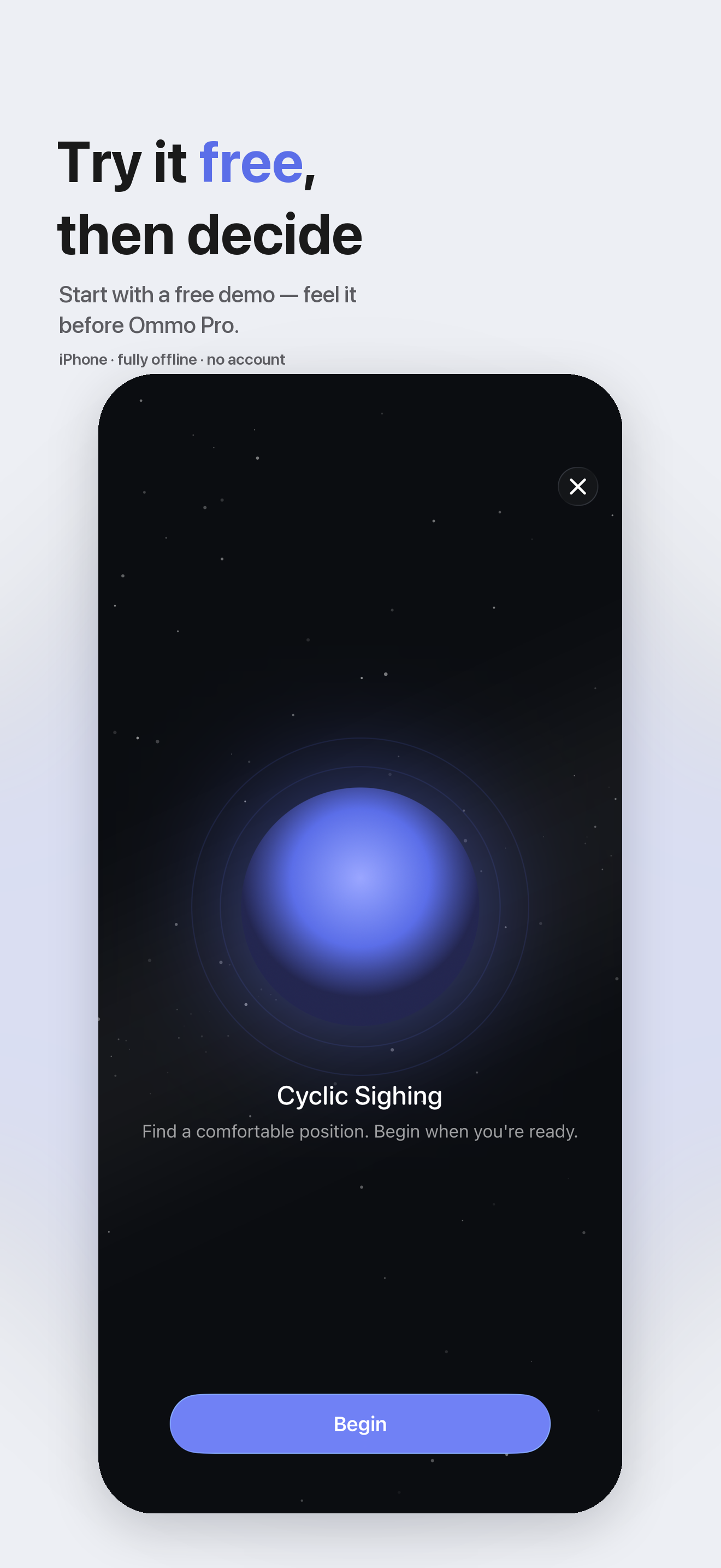 Ommo: Breathwork & Calm screenshot 10