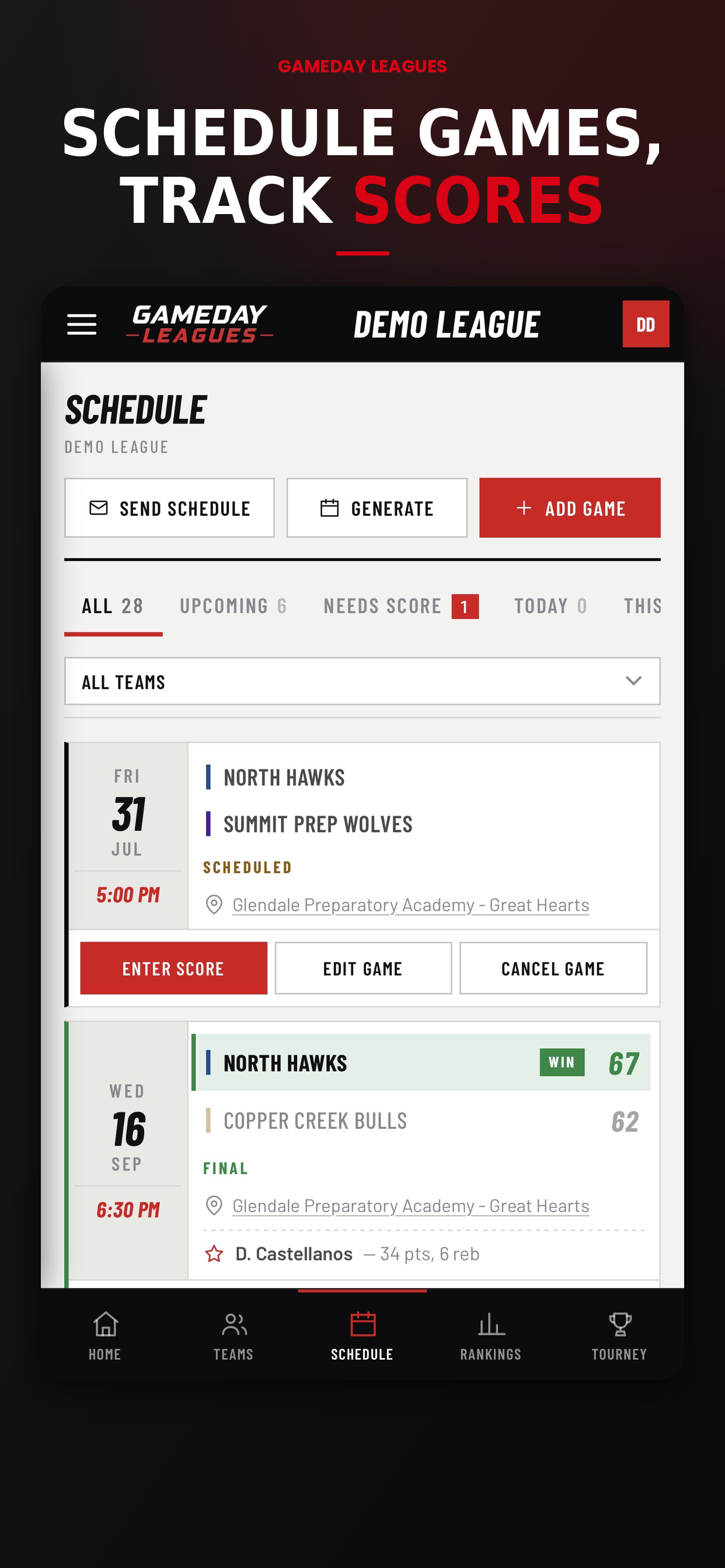 GameDay Leagues screenshot 6