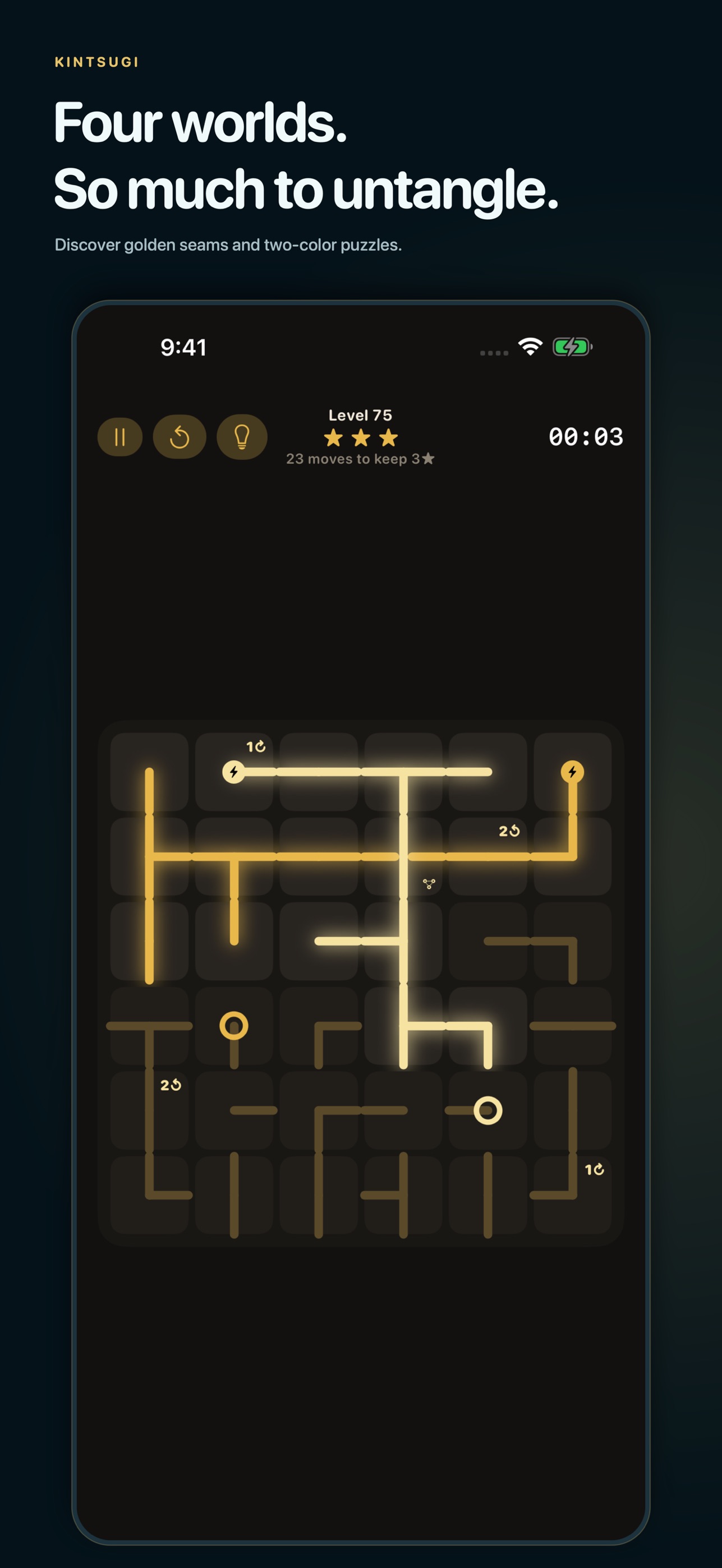 Screenshot 5 of Glowgrid: Light Puzzle