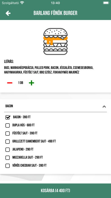 Kőbunkó Streetfood Screenshot